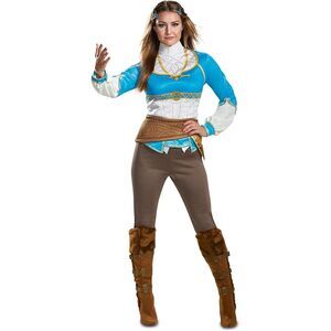 🎮 Disguise Zelda Breath of the Wild Costume M (8-10) Adult Cosplay NWT